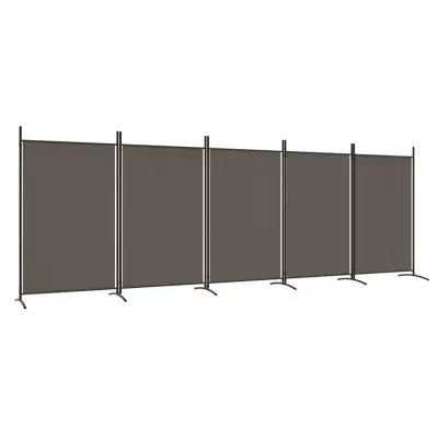 vidaXL Paravan 5-delni antraciten 433x180 cm blago
