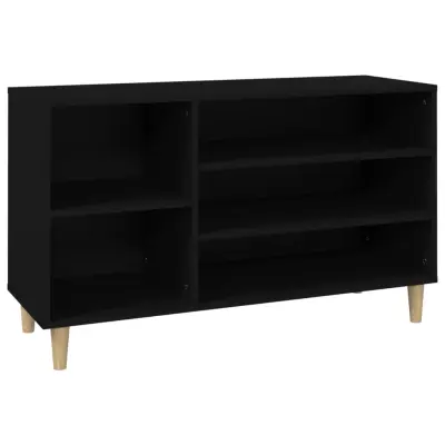 vidaXL Omarica za čevlje črna 102x36x60 cm inženirski les
