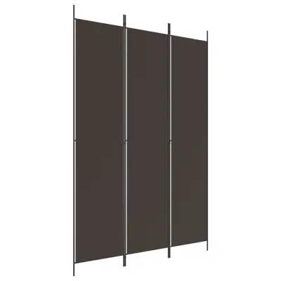 vidaXL Paravan 3-delni rjav 150x220 cm blago