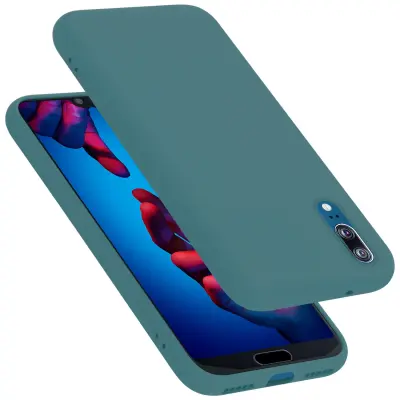 CADORABO Ohišje, združljiv s Huawei v tekoči zeleni barvi - zaščitni pokrov iz fleksibilnega silikona TPU