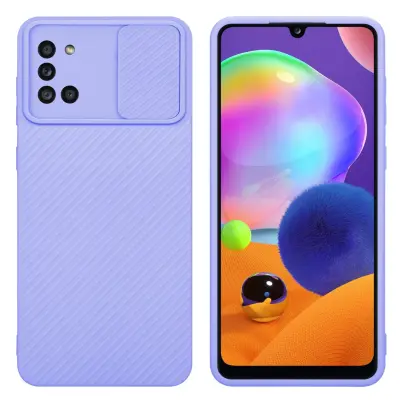 CADORABO Ohišje, združljiv s Samsungom v Bonbon Purple - Zaščitni pokrov, narejen iz fleksibilnega silikona TPU in z zaščito pred kamero