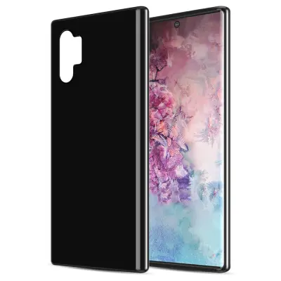 CADORABO Ohišje, združljiv s Samsungom v črni barvi, narejen iz fleksibilnega silikona TPU