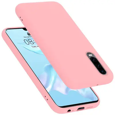 CADORABO Ohišje, združljiv s Huawei v tekoči roza barvi - zaščitni pokrov iz fleksibilnega silikona TPU