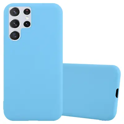 CADORABO Ohišje, združljiv s Samsungom v Candy Blue - Zaščitni pokrov iz fleksibilnega silikona TPU