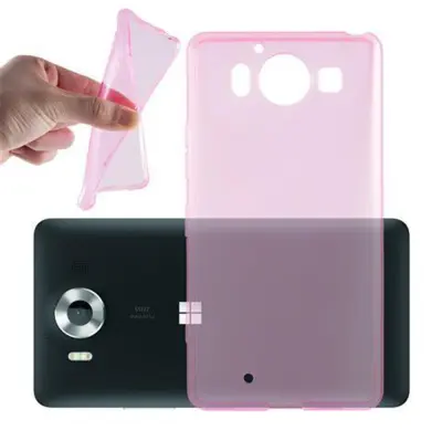 Cadorabo Case, združljiv z Nokia v prozorno roza - zaščitni pokrov, narejen iz fleksibilnega silikona TPU