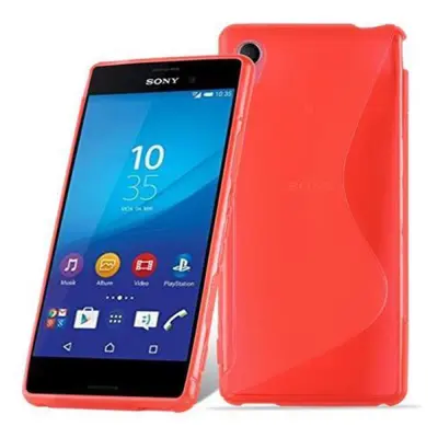 Cadorabo Case, združljiv s Sonyjem v Candy Apple Red - Zaščitna prevleka iz fleksibilnega silikona TPU