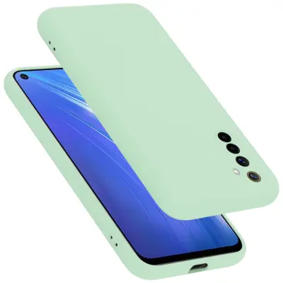 CADORABO Ohišje, združljiv z Realme v tekoči svetlo zeleni barvi - zaščitni pokrov iz fleksibilnega silikona TPU