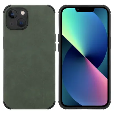 Cadorabo Case, združljiv z Apple v Emerald Green - Zaščitni pokrov iz silikona TPU z plemenito umetno seminsko zadnjo stranjo