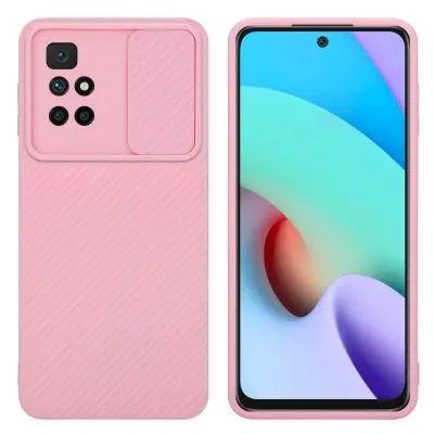 CADORABO Ohišje, združljiv z Xiaomi v Bonbon Pink - Zaščitni pokrov, narejen iz fleksibilnega silikona TPU in z zaščito pred kamero