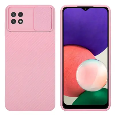 CADORABO Ohišje, združljiv s Samsungom v Bonbon Pink - Zaščitni pokrov, narejen iz fleksibilnega silikona TPU in z zaščito pred kamero