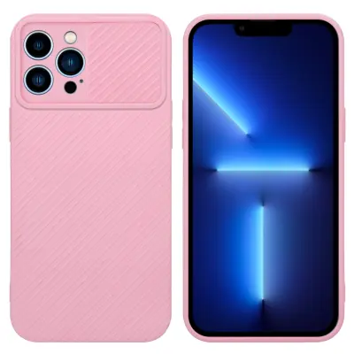 CADORABO Ohišje, združljiv z Apple v Bonbon Pink - Zaščitni pokrov iz fleksibilnega silikona TPU in z zaščito pred kamero