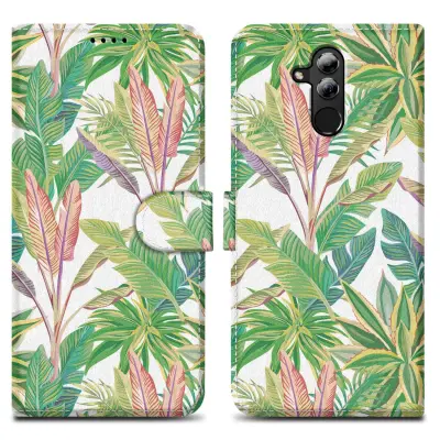 CADORABO primera, združljiv s Huawei - Design Green Rainforest št. 8 - Zaščitni pokrov z magnetnim zapiranjem, funkcijo stojala in režo za kartico