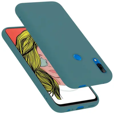 CADORABO Ohišje, združljiv s Huawei v tekoči zeleni barvi - zaščitni pokrov iz fleksibilnega silikona TPU