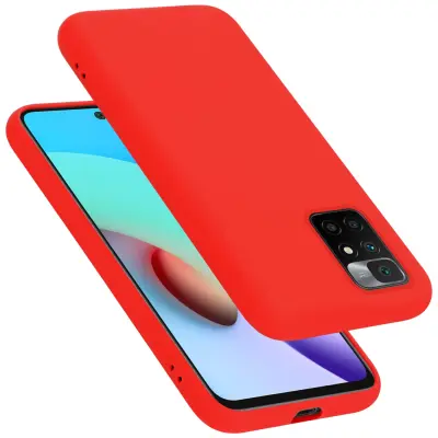 CADORABO Ohišje, združljiv s Xiaomi v tekoči rdeči barvi - zaščitni pokrov iz fleksibilnega silikona TPU