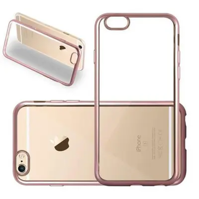 Cadorabo Case, združljiv z Apple v Chrome Rose Gold - Zaščitni pokrov iz fleksibilnega silikona TPU
