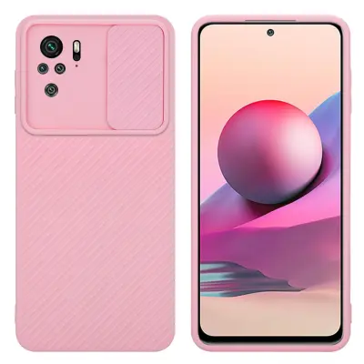 CADORABO Ohišje, združljiv z Xiaomi v Bonbon Pink - Zaščitni pokrov, narejen iz fleksibilnega silikona TPU in z zaščito pred kamero