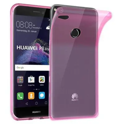 Cadorabo Case, združljiv s Huawei v prozorno roza barvi - zaščitni pokrov iz fleksibilnega silikona TPU