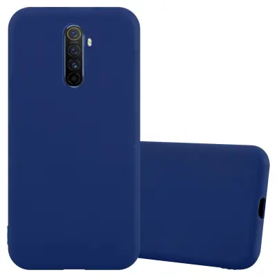Cadorabo Case, združljiv z Realme v Candy Tarmno Blue - zaščitna prevleka iz fleksibilnega silikona TPU