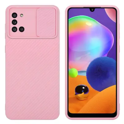 CADORABO Ohišje, združljiv s Samsungom v Bonbon Pink - Zaščitni pokrov, narejen iz fleksibilnega silikona TPU in z zaščito pred kamero