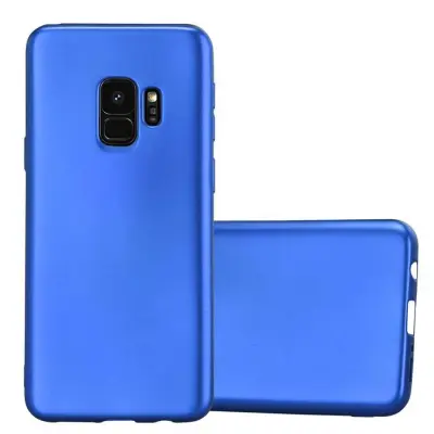 Cadorabo Case, združljiv s Samsungom v kovinsko modri - zaščitni pokrov, narejen iz fleksibilnega silikona TPU