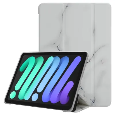 CADORABO Apple - Design White Marmor - Ultra tanek zaščitni ohišje iz fleksibilnega silikona TPU s funkcijo stojala