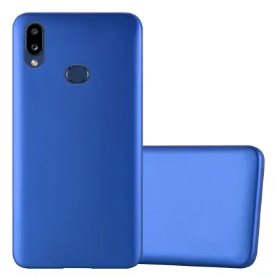 Cadorabo Case, združljiv s Samsungom v kovinsko modri - zaščitni pokrov, narejen iz fleksibilnega silikona TPU