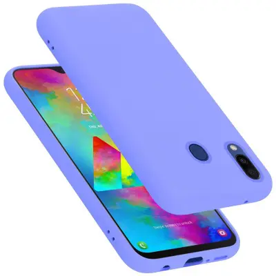 CADORABO Ohišje, združljiv s Samsungom v tekoči lahki vijolični barvi - zaščitni pokrov iz fleksibilnega silikona TPU