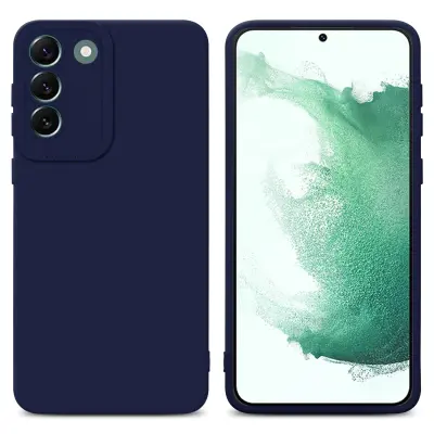 Cadorabo Case, združljiv s Samsungom v tekoči temno modri barvi - zaščitni pokrov iz fleksibilnega silikona TPU