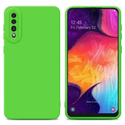 CADORABO Ohišje, združljiv s Samsungom v tekočinski zeleni barvi - zaščitni pokrov iz fleksibilnega silikona TPU