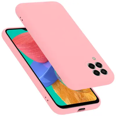 Ohišje Cadorabo, združljiv s Samsungom v tekoči roza barvi - zaščitni pokrov iz fleksibilnega silikona TPU