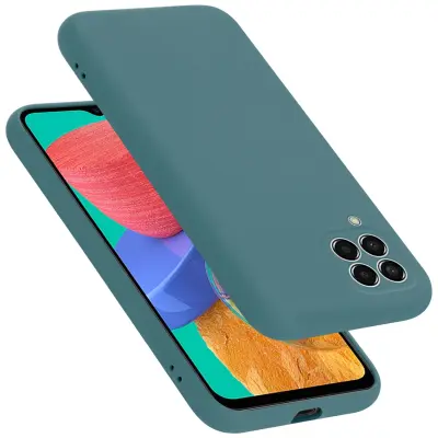 CADORABO Ohišje, združljiv s Samsungom v tekoči zeleni barvi - zaščitni pokrov iz fleksibilnega silikona TPU