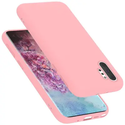 Ohišje Cadorabo, združljiv s Samsungom v tekoči roza barvi - zaščitni pokrov iz fleksibilnega silikona TPU