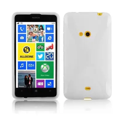 Primer Cadorabo, združljiv z Nokia v pol prozorni - zaščitni pokrov, narejen iz fleksibilnega silikona TPU