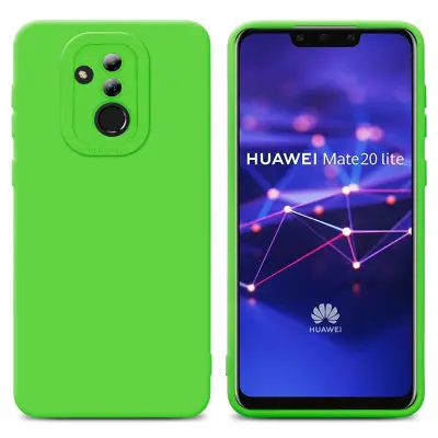Cadorabo Case, združljiv s Huawei v Fluid Green - zaščitni pokrov, narejen iz fleksibilnega silikona TPU