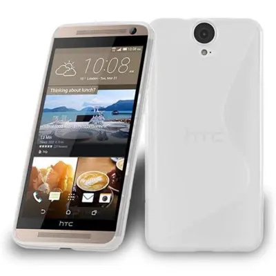 Cadorabo Case, združljiv s HTC v pol prozorni - zaščitni pokrov, narejen iz fleksibilnega silikona TPU