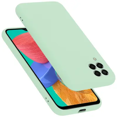 CADORABO Ohišje, združljiv s Samsungom v tekoči svetlo zeleni barvi - zaščitni pokrov iz fleksibilnega silikona TPU