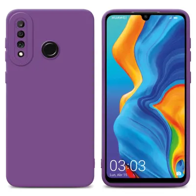Cadorabo Case, združljiv s Huawei v tekočini mat vijolično - zaščitno prevleko iz fleksibilnega silikona TPU