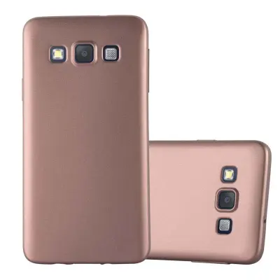 CADORABO CARE, združljiv s Samsungom v kovinskem rosă ‰ Gold - zaščitni pokrov iz fleksibilnega silikona TPU