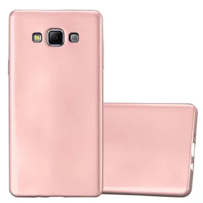 CADORABO CARE, združljiv s Samsungom v kovinskem rosă ‰ Gold - zaščitni pokrov iz fleksibilnega silikona TPU