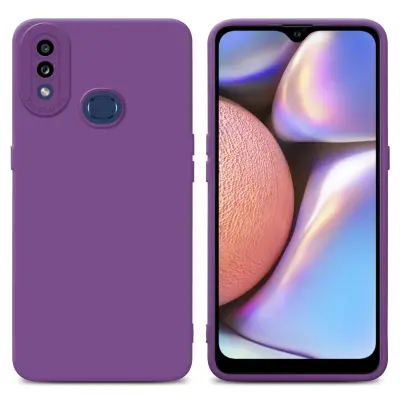 Cadorabo Case, združljiv s Samsungom v tekočini Matte Purple - zaščitni pokrov iz fleksibilnega silikona TPU