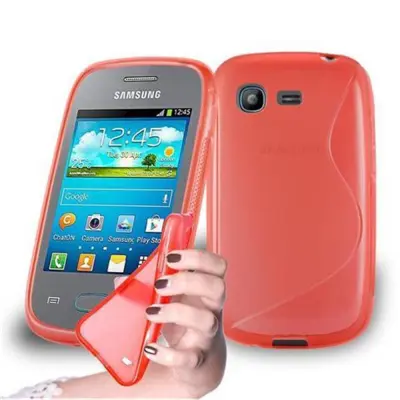 Cadorabo Case, združljiv s Samsungom v Candy Apple Red - Zaščitni pokrov iz fleksibilnega silikona TPU
