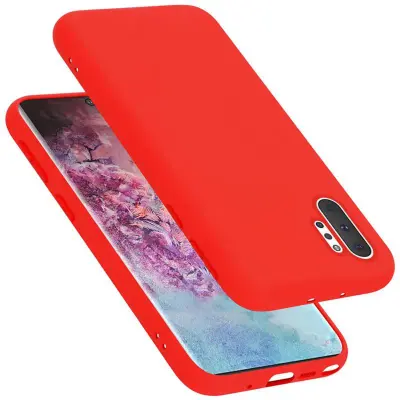 CADORABO Ohišje, združljiv s Samsungom v tekoči rdeči barvi - zaščitni pokrov iz fleksibilnega silikona TPU