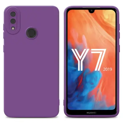 Cadorabo Case, združljiv s Huawei v tekočini mat vijolično - zaščitno prevleko iz fleksibilnega silikona TPU