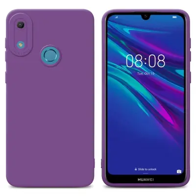 Cadorabo Case, združljiv s Huawei v tekočini mat vijolično - zaščitno prevleko iz fleksibilnega silikona TPU