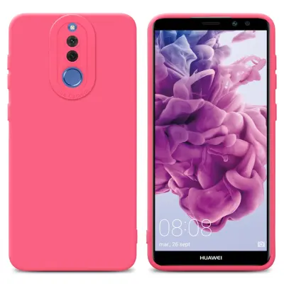 Cadorabo Case, združljiv s Huawei v tekočini rdeči barvi - zaščitni pokrov iz fleksibilnega silikona TPU