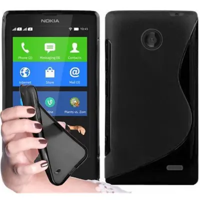 Cadorabo Case, združljiv z Nokia v oksidnem črni barvi - zaščitni pokrov iz fleksibilnega silikona TPU