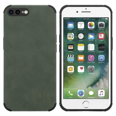 Cadorabo Case, združljiv z Apple v Emerald Green - Zaščitni pokrov iz silikona TPU z plemenito umetno seminsko zadnjo stranjo