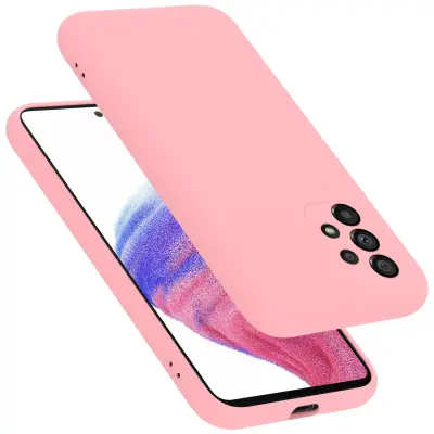Ohišje Cadorabo, združljiv s Samsungom v tekoči roza barvi - zaščitni pokrov iz fleksibilnega silikona TPU