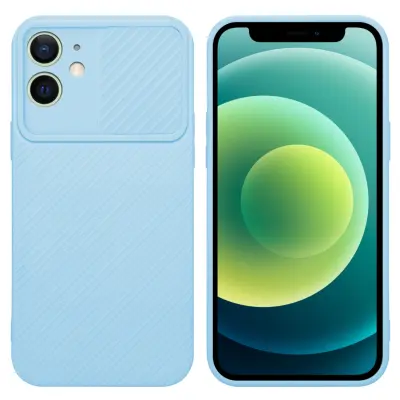 CADORABO Ohišje, združljiv z Apple v Bonbon Light Blue - Zaščitni pokrov, narejen iz fleksibilnega silikona TPU in z zaščito pred kamero