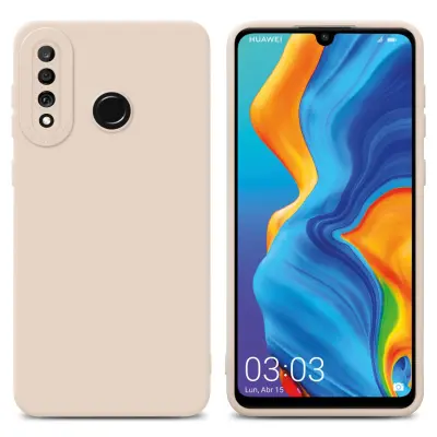 Cadorabo Case, združljiv s Huawei v Fluid Cream - Zaščitni pokrov iz fleksibilnega silikona TPU